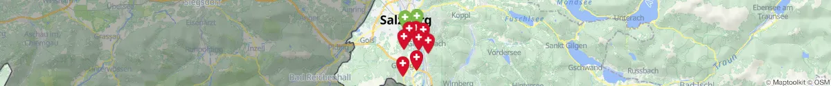 Kartenansicht für Apotheken-Notdienste in der Nähe von Anif (Salzburg-Umgebung, Salzburg)